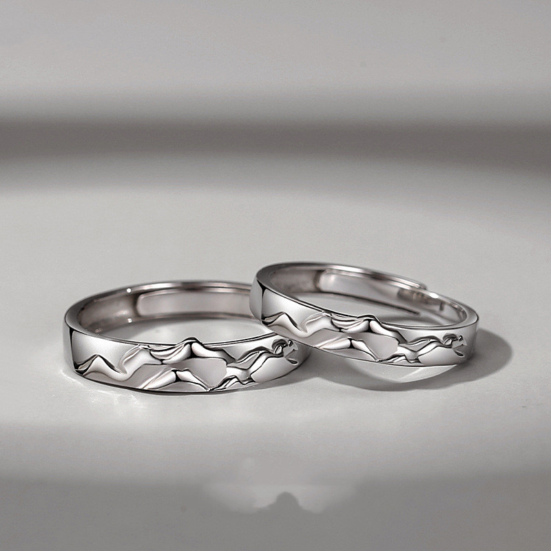 Title 3, Original Mountain Ringless Couple Ring Sterling...