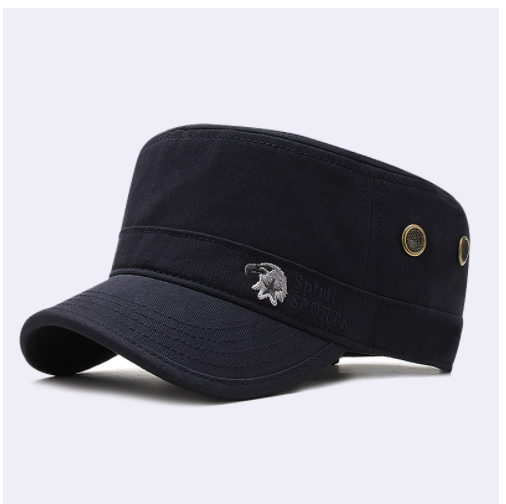 Men's Autumn Winter Flat Top Hat Pure Cotton