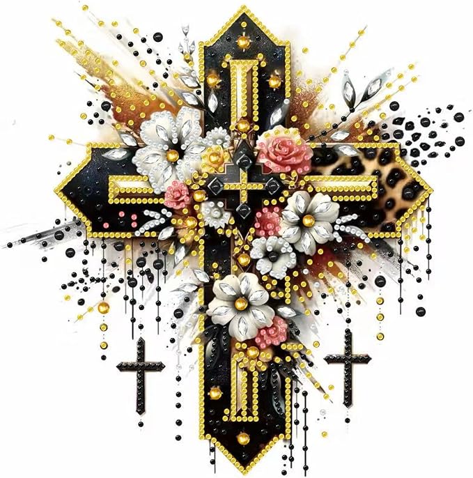 Cross Special Shape Diamond Painting Kit For Adults And Beginners