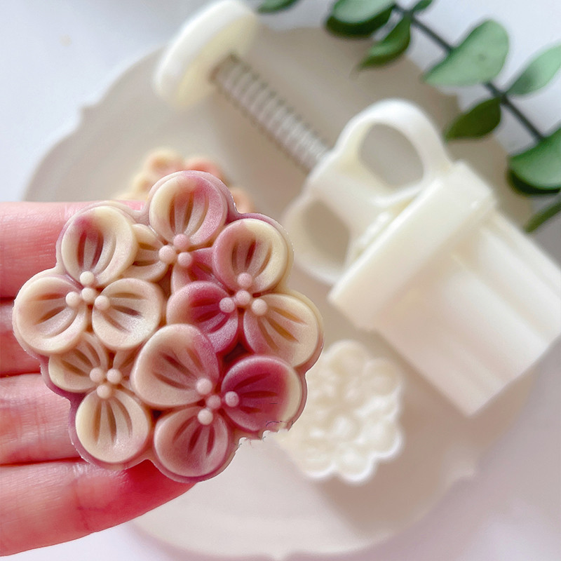 Title 5, Mini Mid-Autumn Festival Flower Mooncake Hand P...