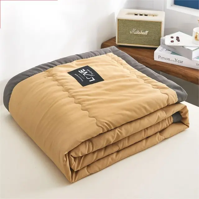 Simple And Creative Washable Cotton Quilt Orange - Shop at LoveMi
