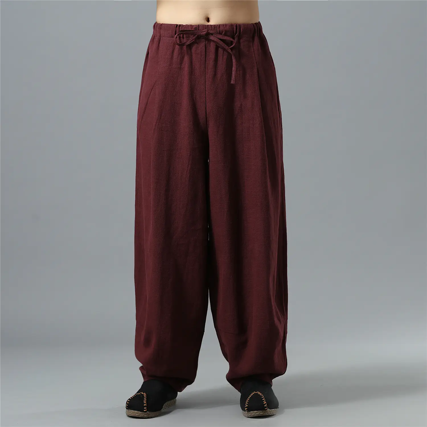Linen Cloth Cotton Linen Men's Casual Pants Bloomers