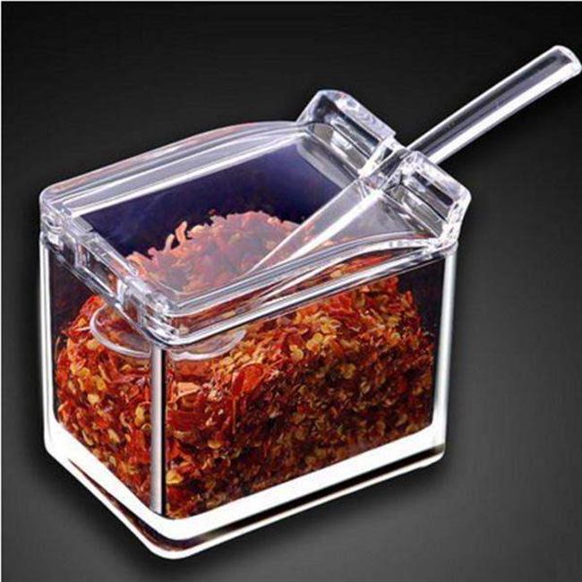 Title 3, Seasoning Storage Box Spices Condiment Dispenser