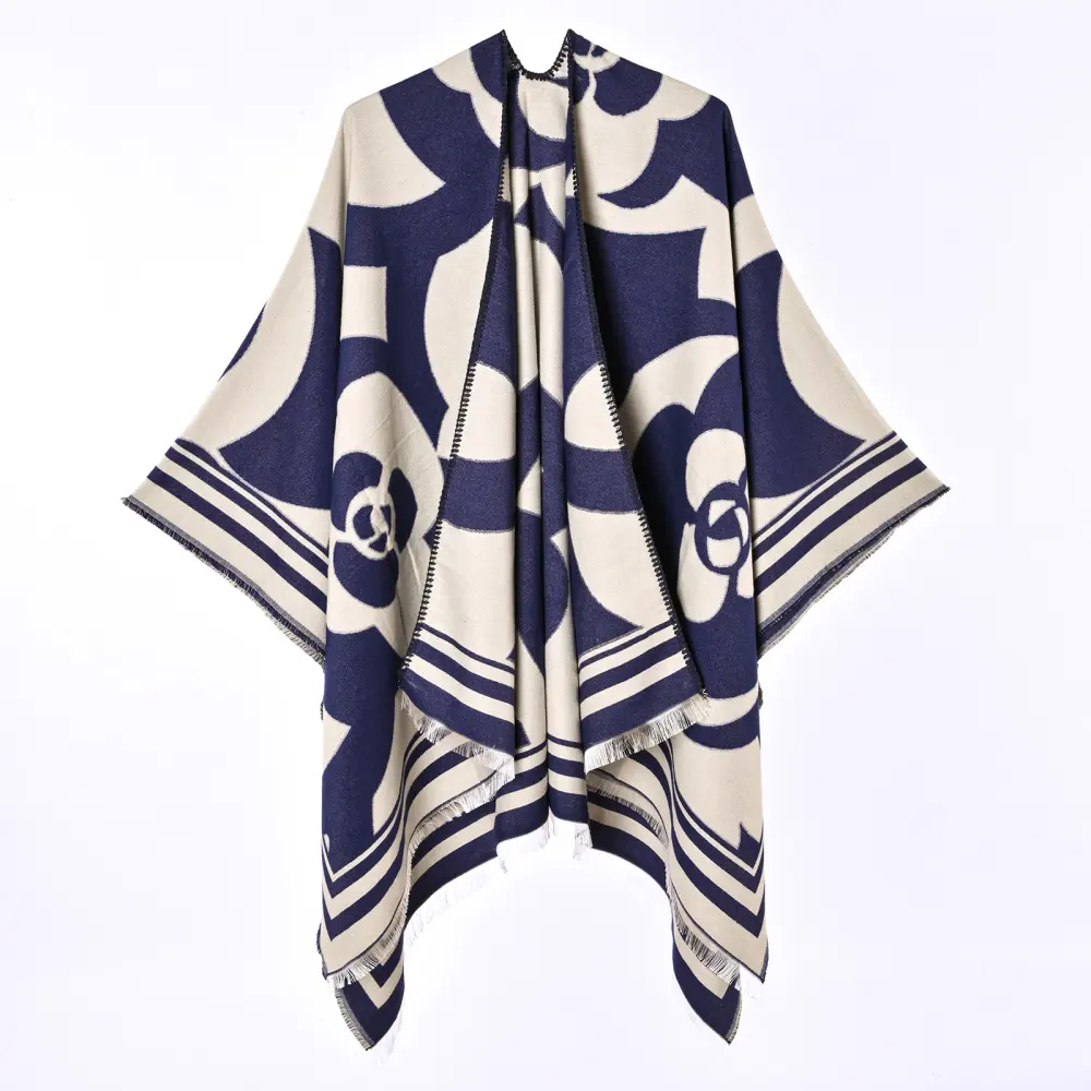 Women's Faux Cashmere New Outerwear Large Shawl