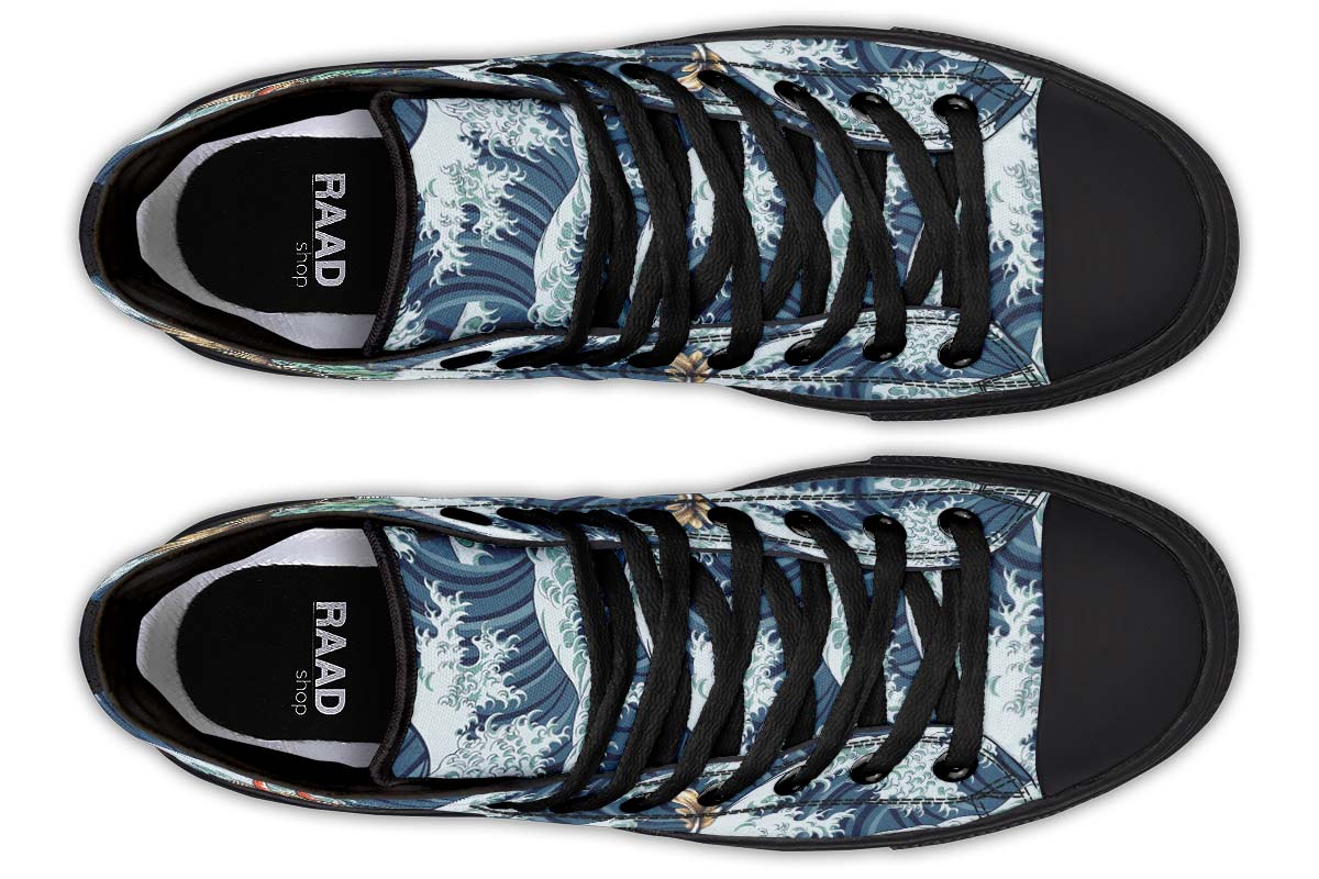 Printed Couple High-top Canvas Shoes