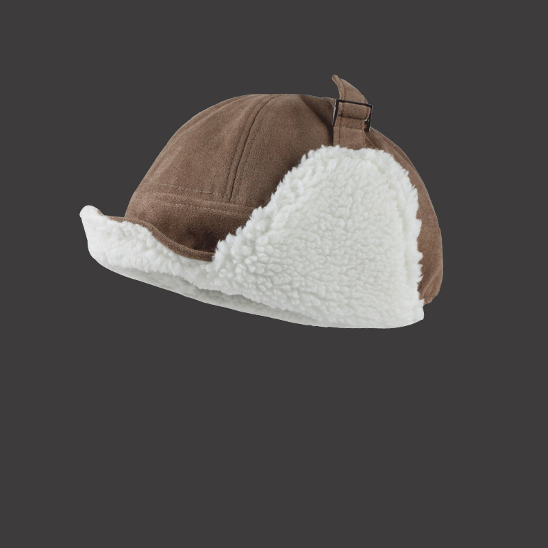 Warm Furry Pilot Locomotive Small Suede Lei Feng Hat