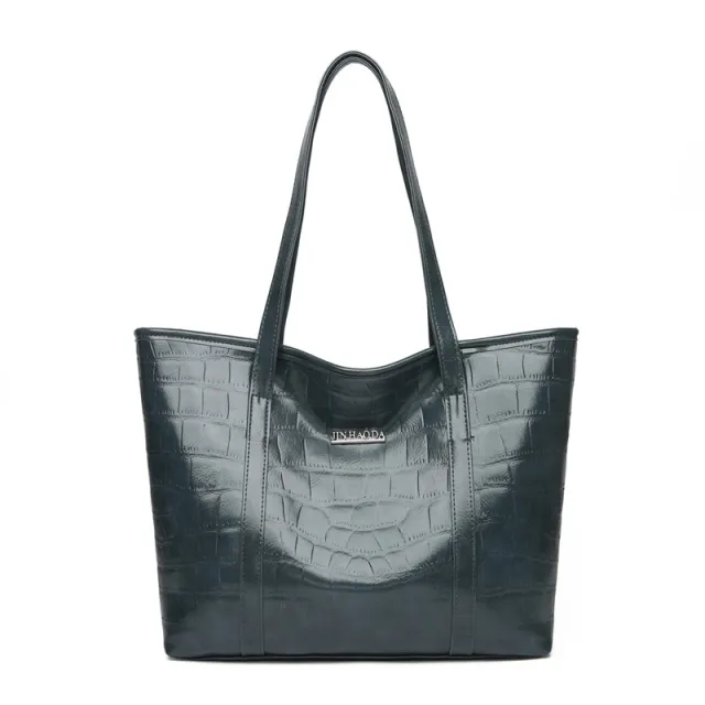 Vintage Leather Large Capacity Shoulder Bag For Women Blue - Shop at LoveMi