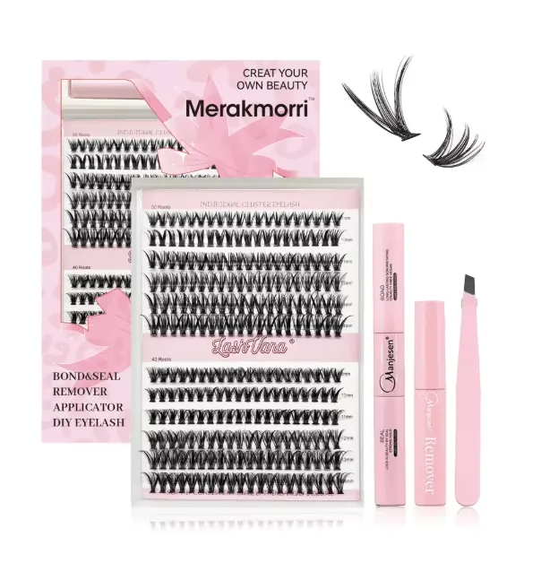 Eyelash Cluster Kit Pink - Shop at LoveMi