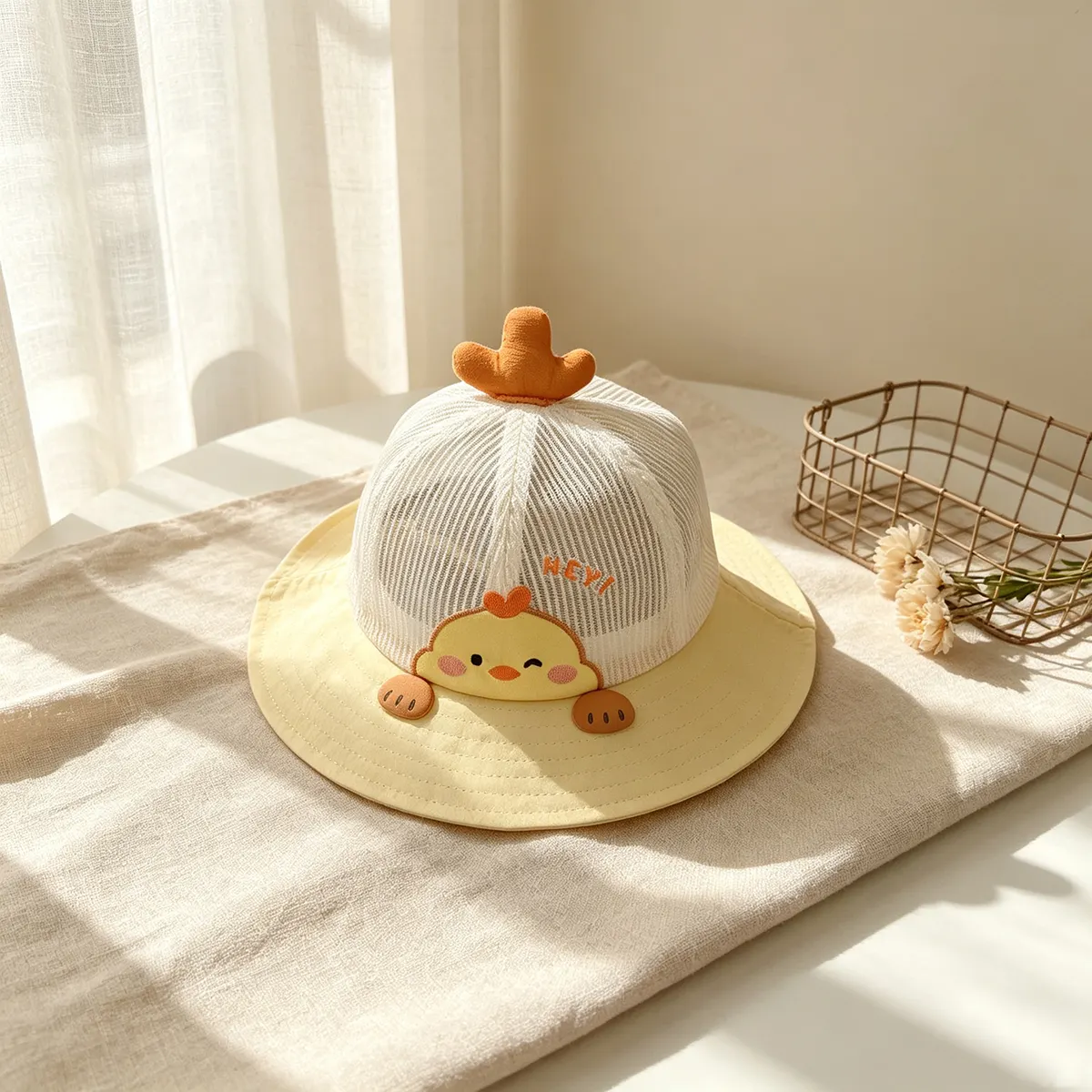 Children's Cartoon Animal-shaped All-net Thin-sleeved Breathable Cool
