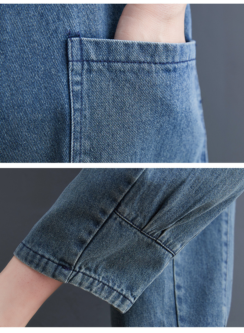 Женская корейская версия новых весенних джинсов с точечными ремешками