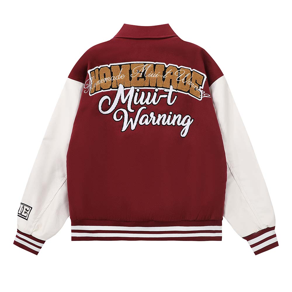 Men's Jacket Embroidered Color Matching Baseball Uniform - Image 5