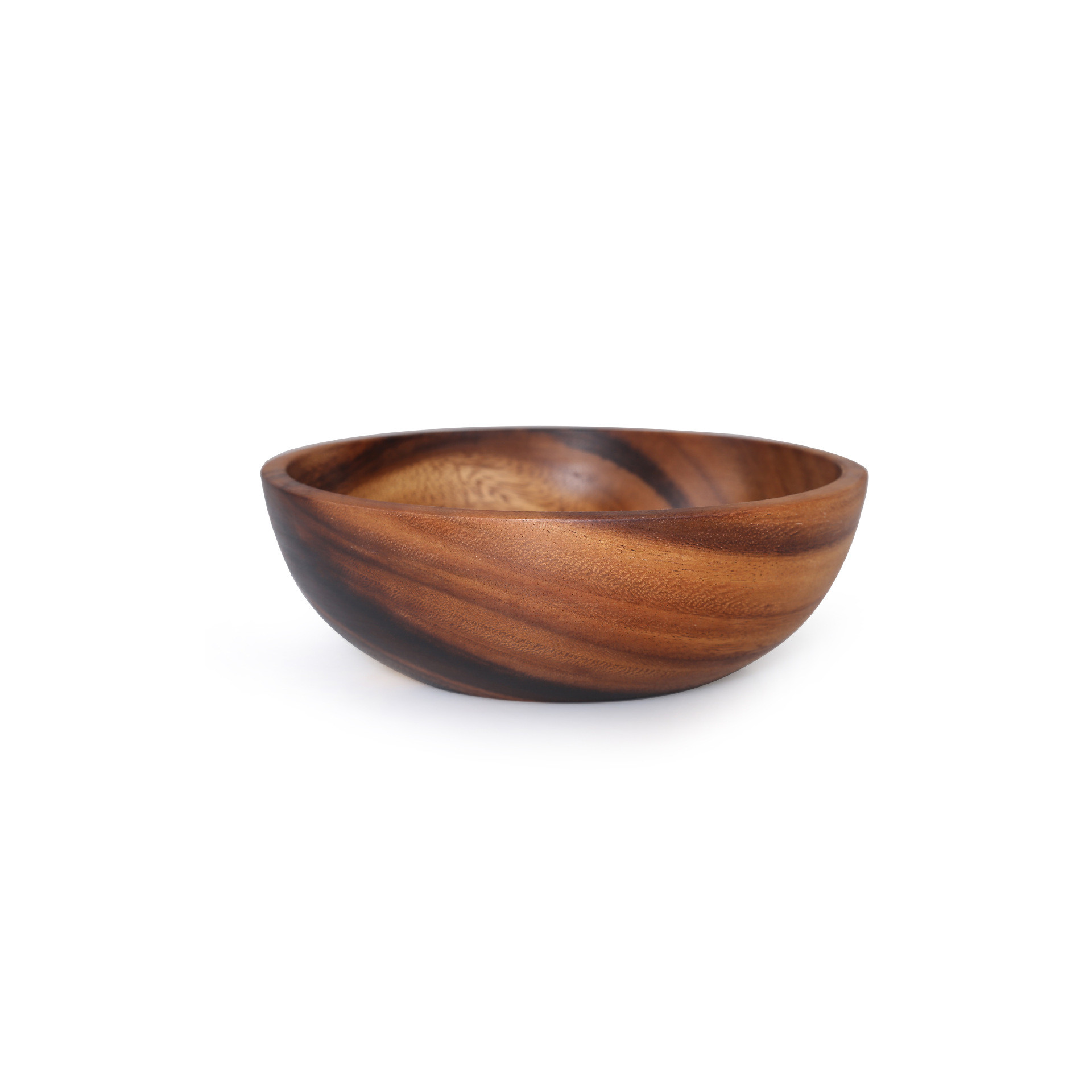 Natural Acacia Wood Bowl And Plate Dinnerware Set - Image 5