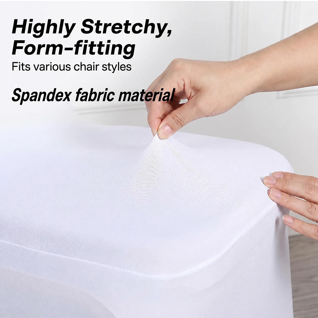 25-75PCS Stretch Spandex White Folding Chair Covers Gorgeous Formal — image 10