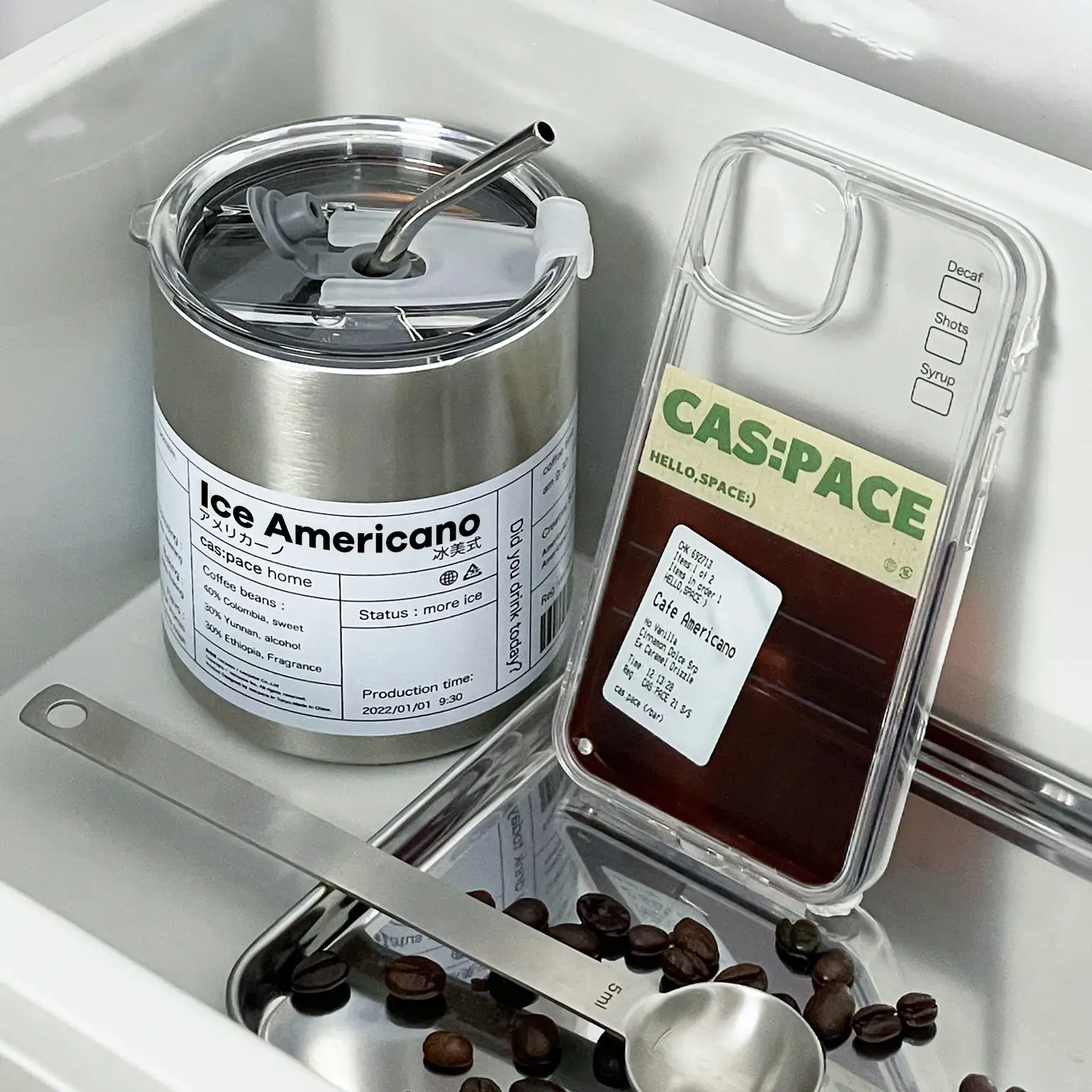 Portable Coffee On-the-Go Mug Insulation With Straw