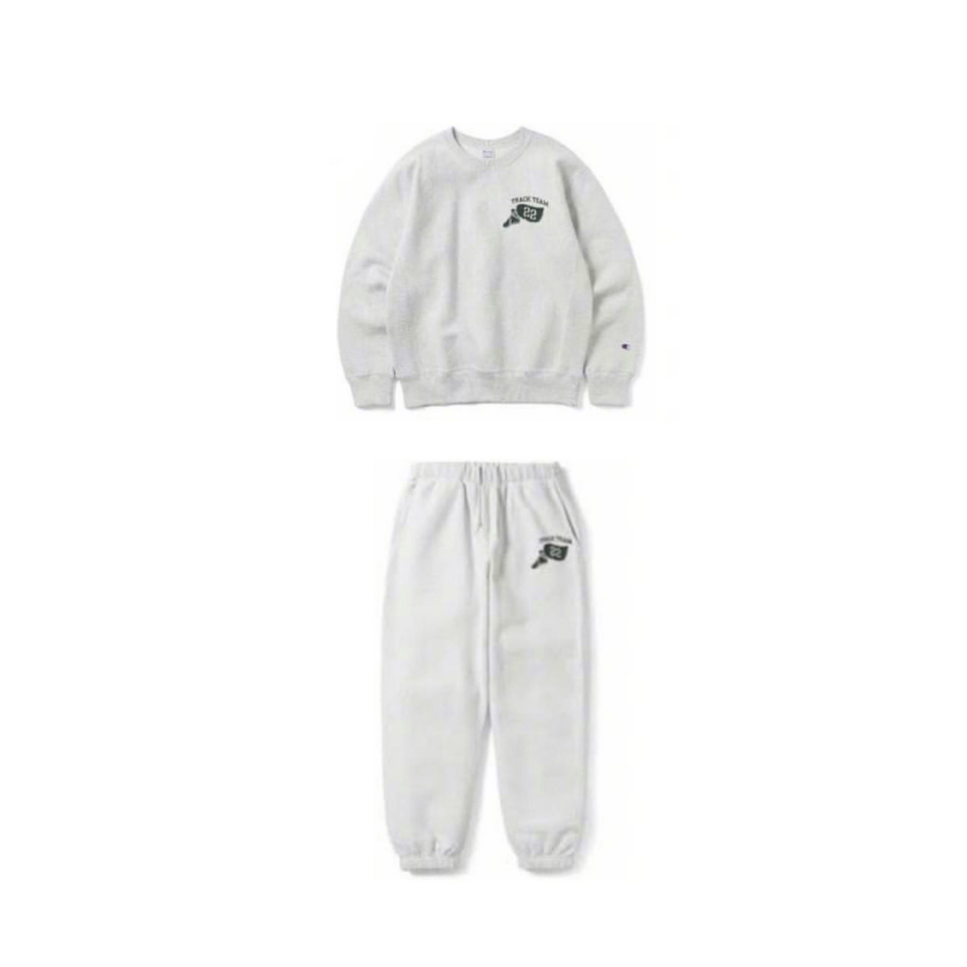 Gray Female Korean Fashion Casual Hoodie Hoodie Pants Loose