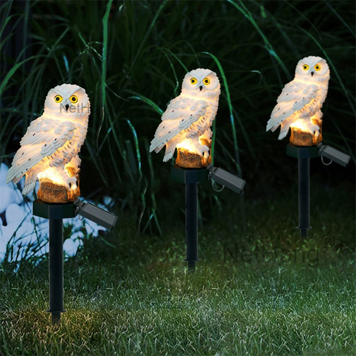 Solar Owl Garden Light Outdoor Waterproof LED Lawn Lamp For Pathway Yard Patio — image 6