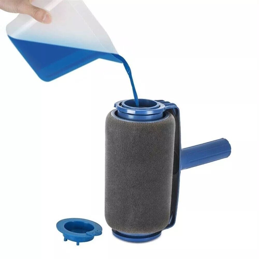 8PCS Paint Roller Kit Home Wall Ceiling Handle Decorating