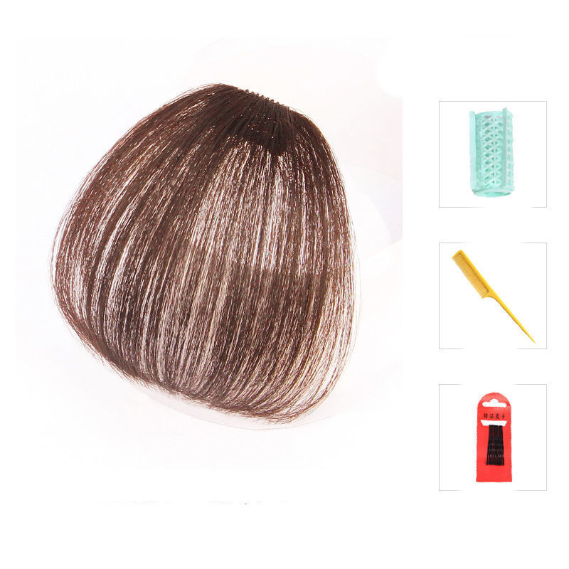 French 3d Air Bangs Wig Female Character Natural And Realistic Invisible Real Hair Piece 12 Style - Shop at LoveMi