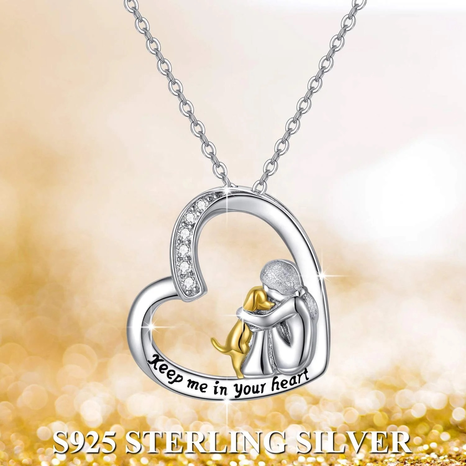 Love Figure Pendant Necklace, picture 2 of 2