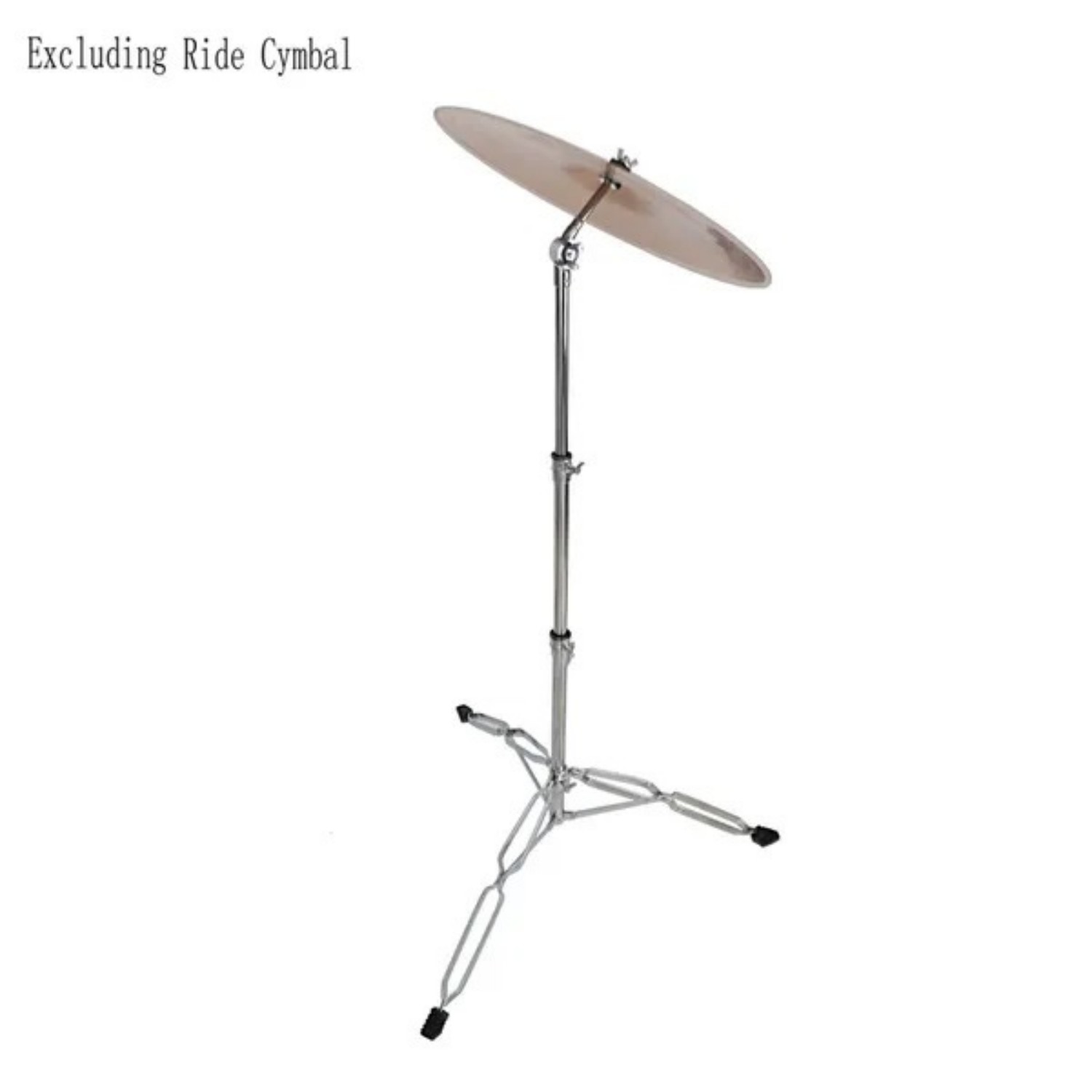 Glarry Straight Cymbal Stand Drum Hardware Percussion Mount Holder Gear Set Silver_voghion.com