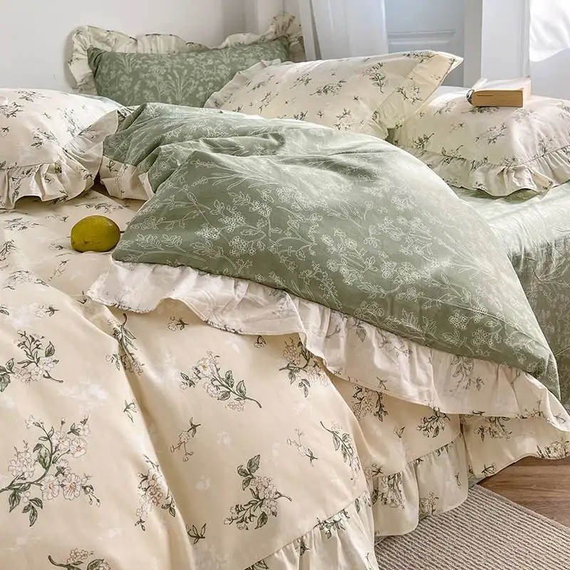 Broken Spring and Autumn Girl Bedding Sheet Quilt Cover