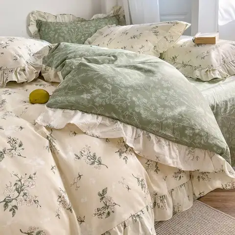 Broken Spring and Autumn Girl Bedding Sheet Quilt Cover