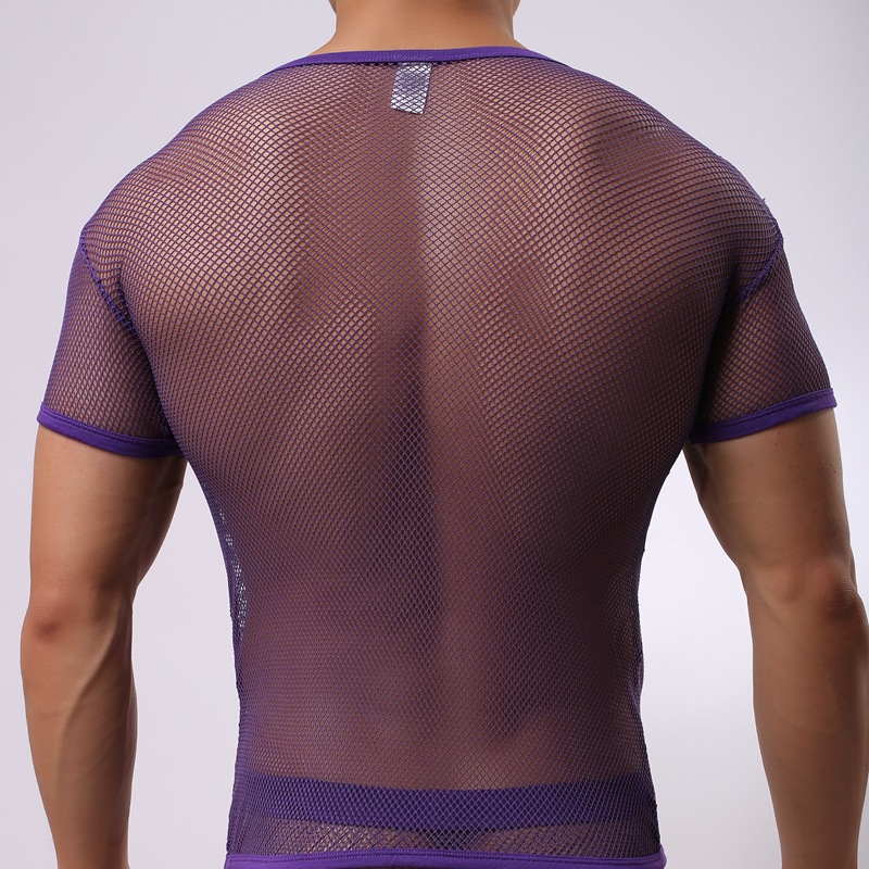 Title 2, Mens large mesh short sleeve underwear, breath...