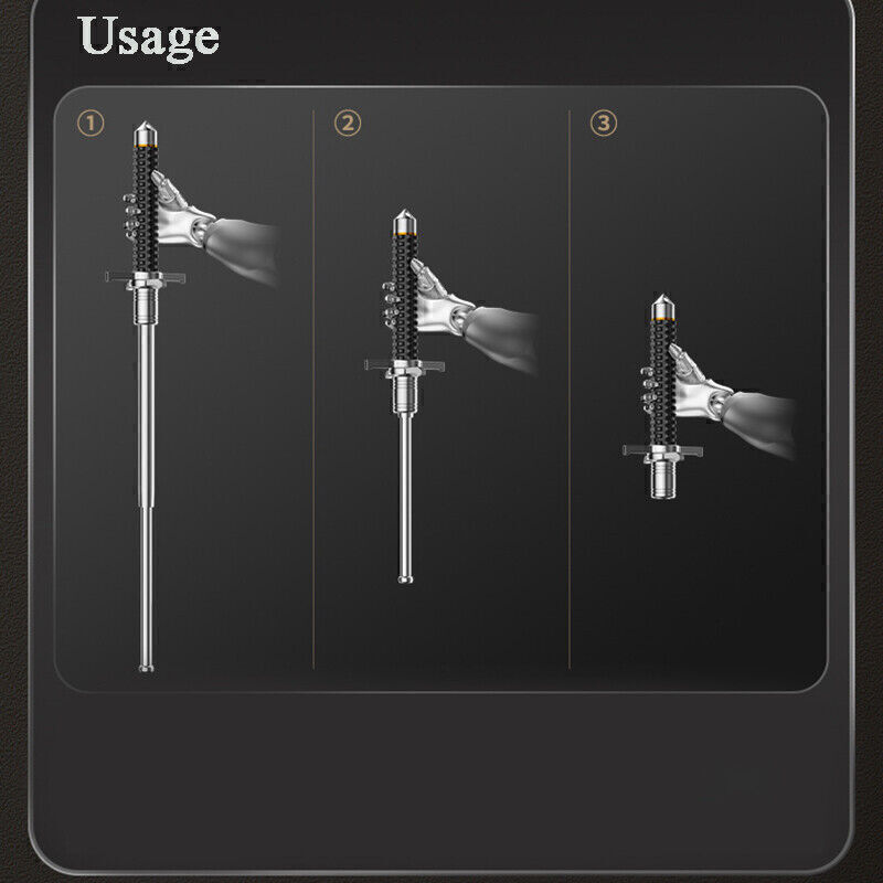 Outdoor Tactical Trekking Poles Retractable Camping Hiking Survival Stick Tools 13