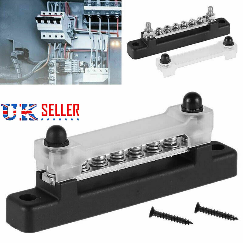 12V Distribution Bus Bar Auto Boat Marine Power 6 Way Terminal Block — image 4