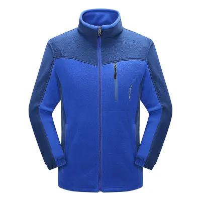 Cross-border Sources Of New Polar Fleece Warm Fleece Couple Cardigan Contrast