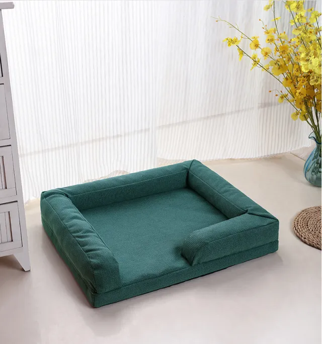 Kennel Pet Litter Sofa Bed Dog Mat Can Be Disassembled And Washed Green - Shop at LoveMi