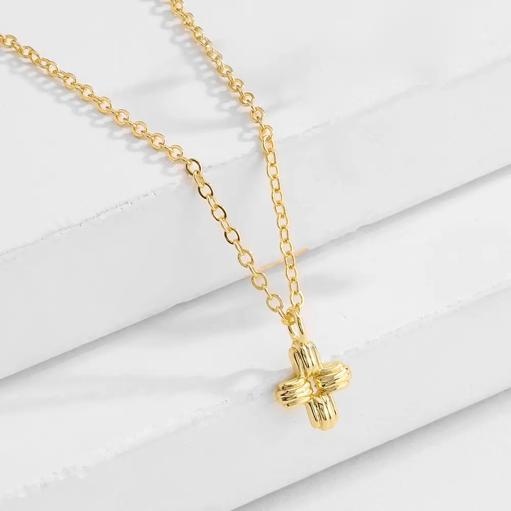 Two-piece Jewelry Wholesale Niche Design Cross Necklace Earrings