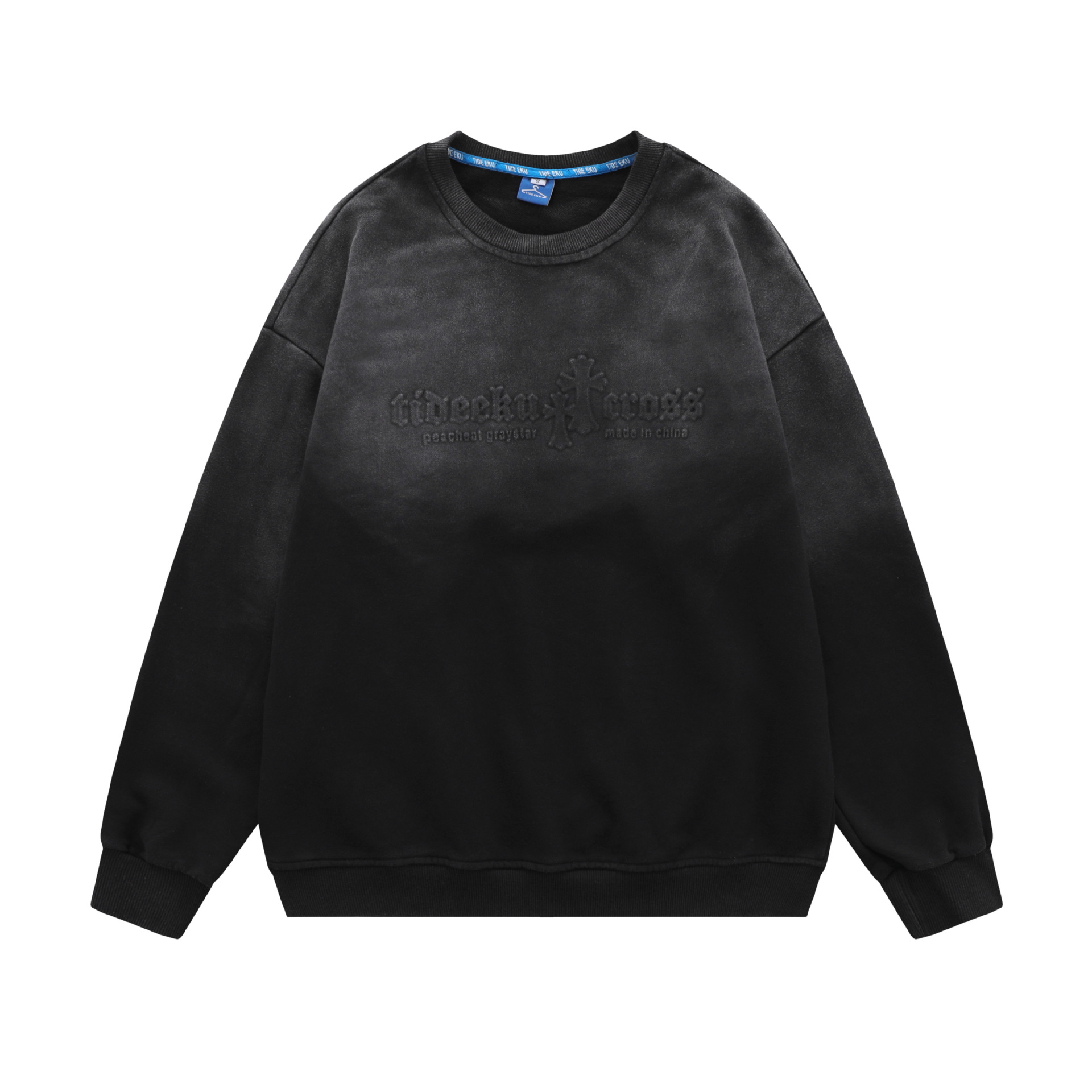 Europe And The United States Hip-hop Three-dimensional Letters Gradient Top