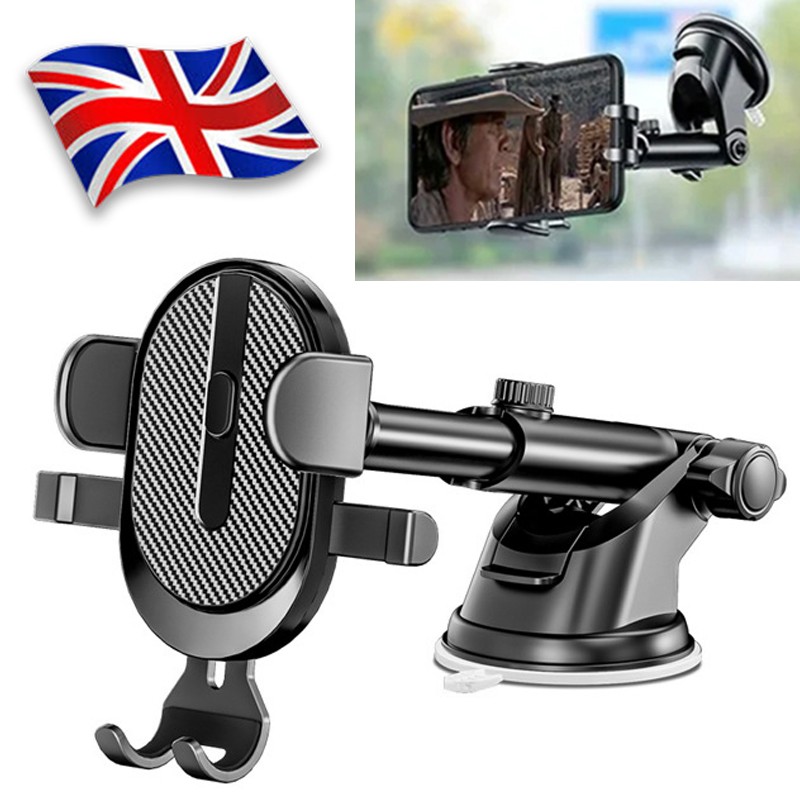 Universal Car Phone Mount Upgraded Suction Clip 360 Rotatable Holder — image 5