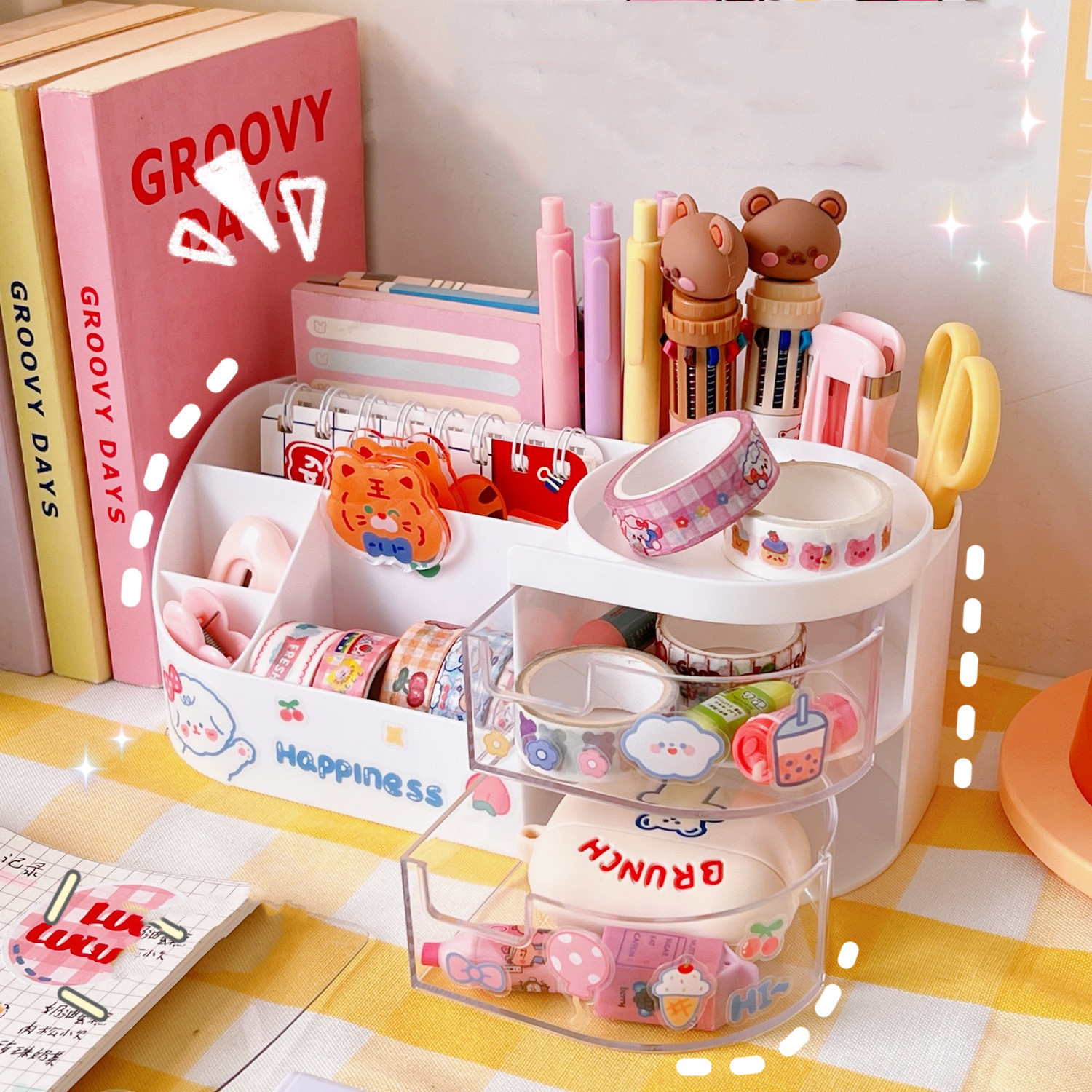 Office Desktop Capacity Drawer Stationery Storage Box