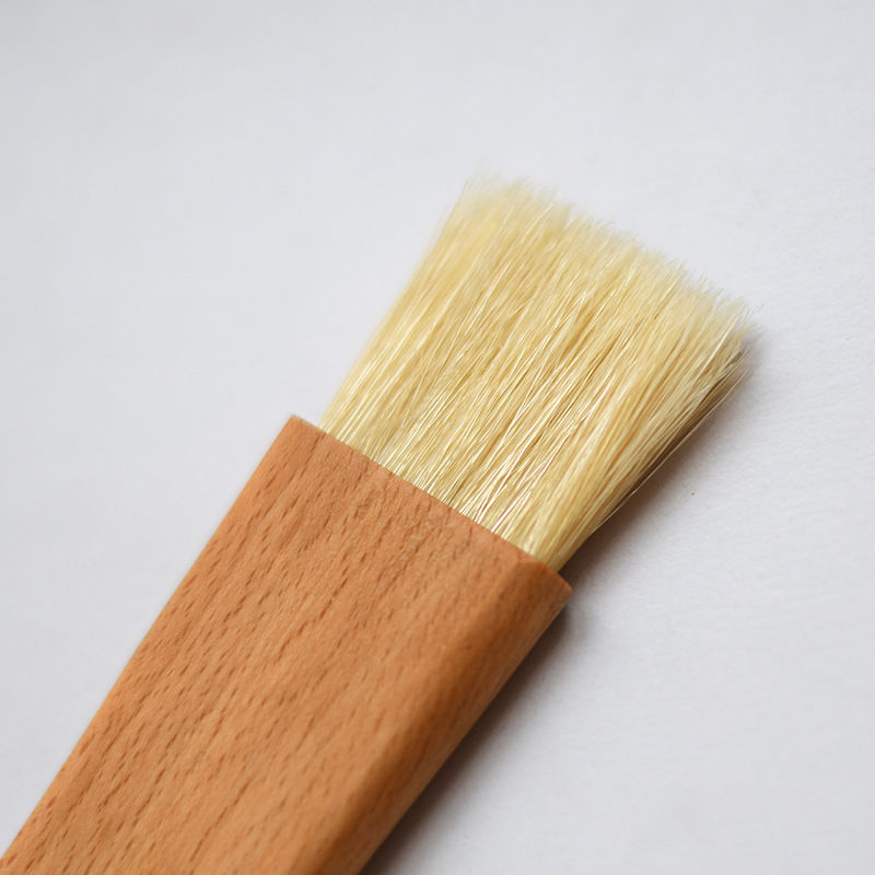 Title 7, Unpainted beech flat handle brush