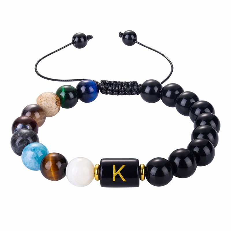 26 Letters Eight Planets Bracelet Fashion 10MM