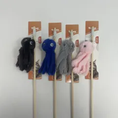 Small Octopus Cat Toy - Black - View 1