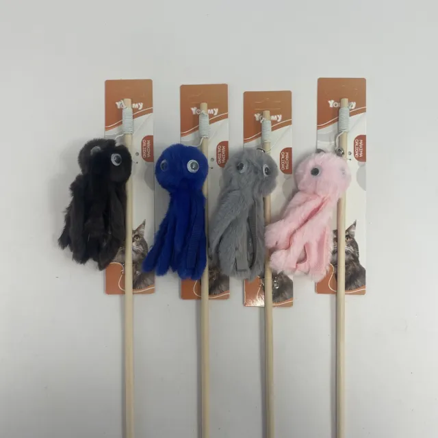 Small Octopus Cat Toy Black - Shop at LoveMi