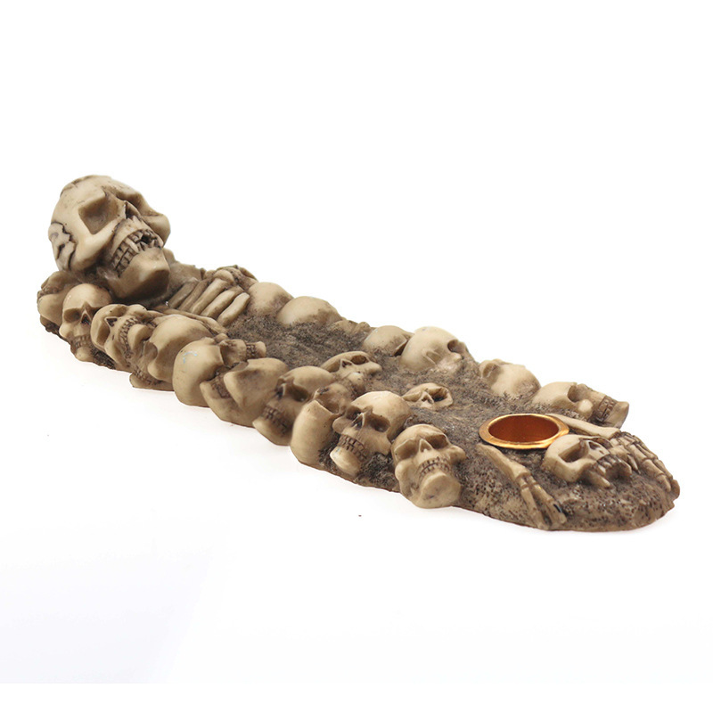 Halloween Resin Skull Incense Ornament (1style)