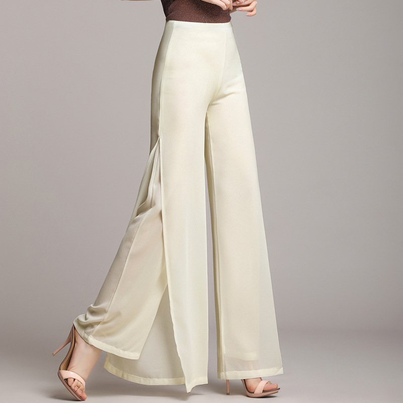 Title 3, Loose Drape Pants High Waist Slim Straight-leg ...