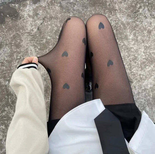High Waist Thin Bowknot Love Base Socks Great Love - Shop at LoveMi