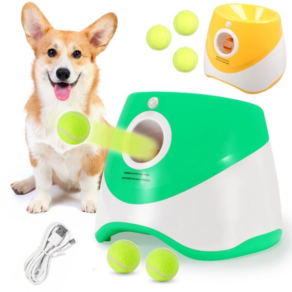 Dog Ball Throwing Machine Dogs Automatic Ball Launcher Indoor Outdoor 3