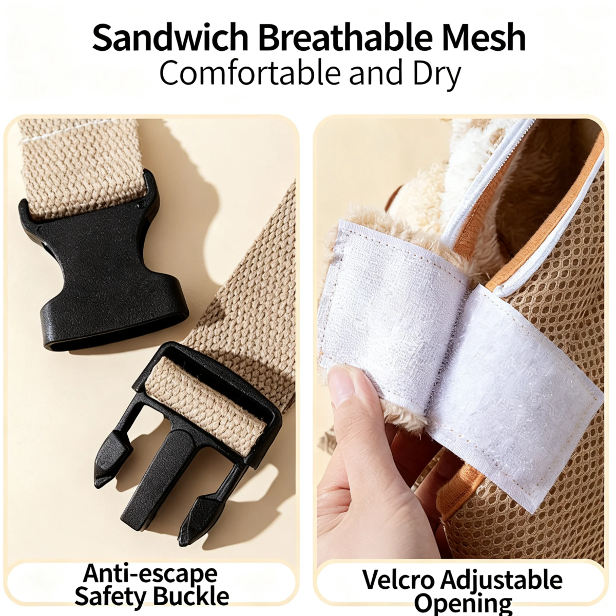 Sac à dos en polaire pour animaux — Confort optimal pour tes balades - image 5