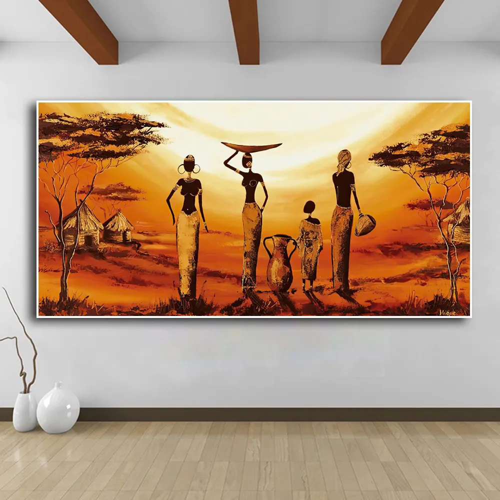 Abstract African Woman Canvas Wall Art Poster – image 5