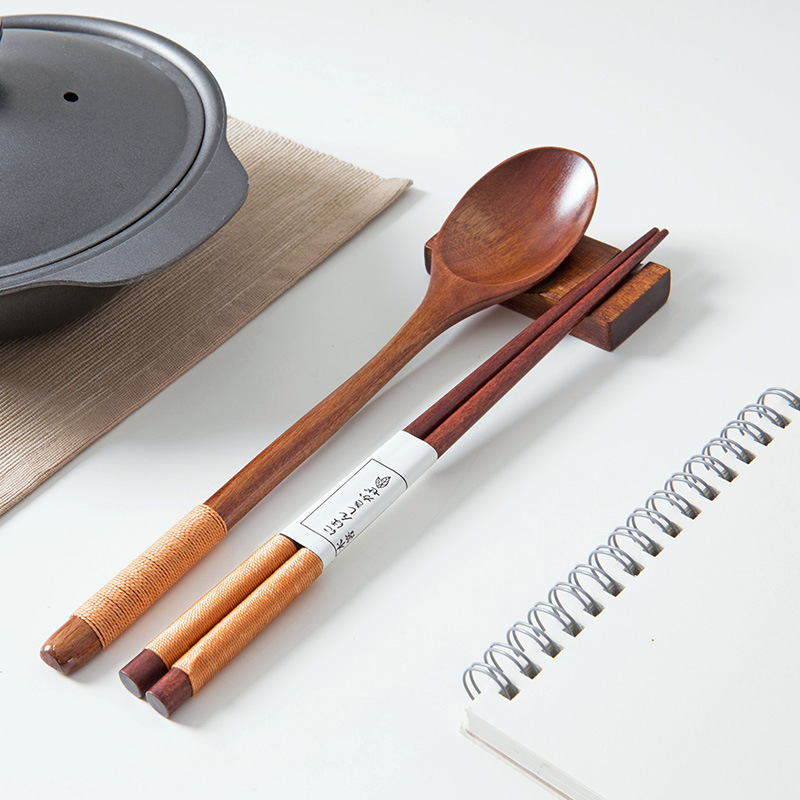 Title 7, Portable Take-out Wooden Spoon And Chopstick St...