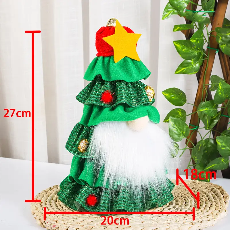 Antlers Gnome Doll Ornament Creative Christmas Faceless