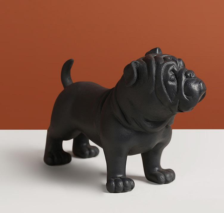 Animal Figurines Modern Art Craftwork Simulation Desk Accessory · Black