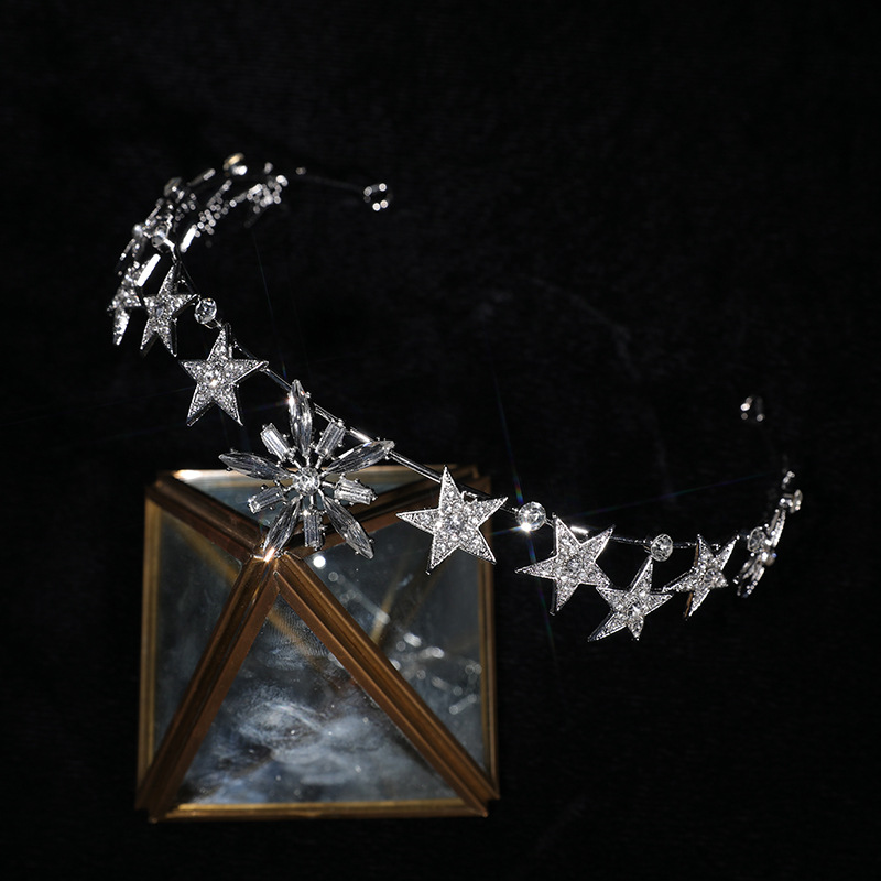 Crystal Crown Wedding Cocktail Dress Baroque Headband