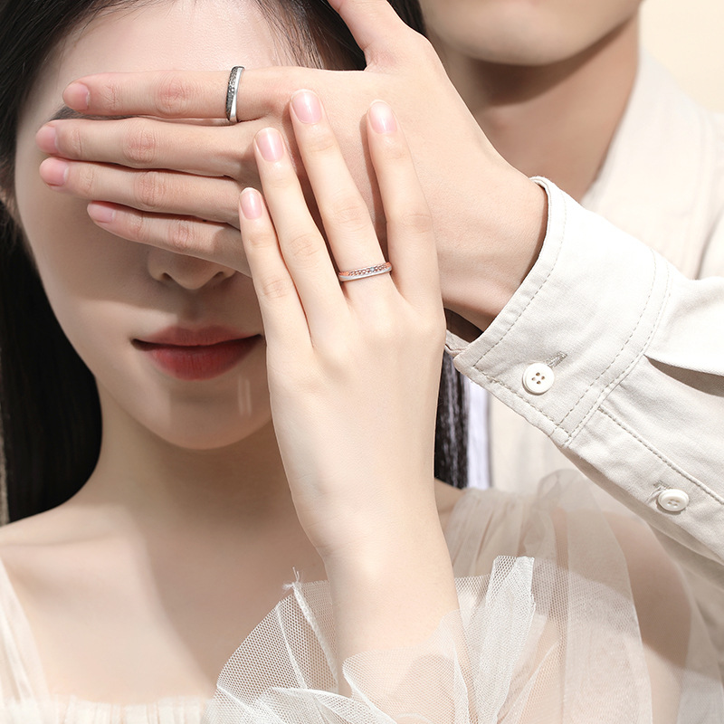 Original Lovers Ring Sterling Silver Irregular